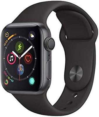 Apple Watch Series 4 (GPS, 40mm) - Space Gray Aluminium Case with Black  Sport Band : Amazon.com.au