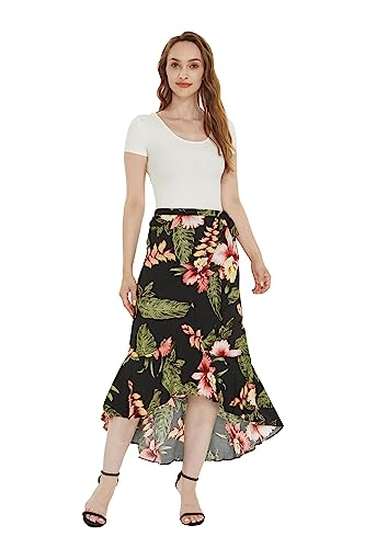 Matchable Family Hawaiian Luau Men Women Girl Boy Clothes in Black Rafelsia2