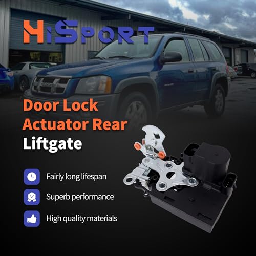 Image of HiSport 15110511 Rear Trunk Door Latch - Replace 931-298 15159269 | Compatible with Buick Rainier Chevy Trailblazer EXT GMC Envoy XL Envoy XUV Isuzu Ascender Oldsmobile Saab 9-7x 2002-2009