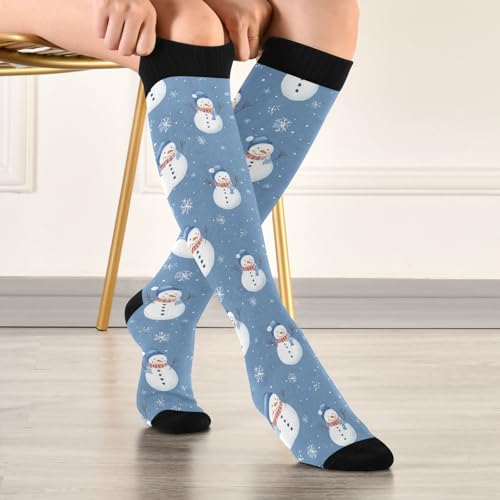 Image of SHJI Compression Socks for Women Sock Men Knee High Stockings for Running Athletic Hiking Cycling