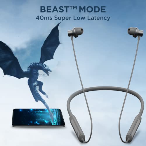 Image of boAt Rockerz Apex Bluetooth Wireless in Ear Earphones with Spatial Bionic Sound Powered by Dirac Virtuo, Touch Sensors, Beast Mode, ENx Tech,30H Playtime,ASAP Charge(Classic Grey)