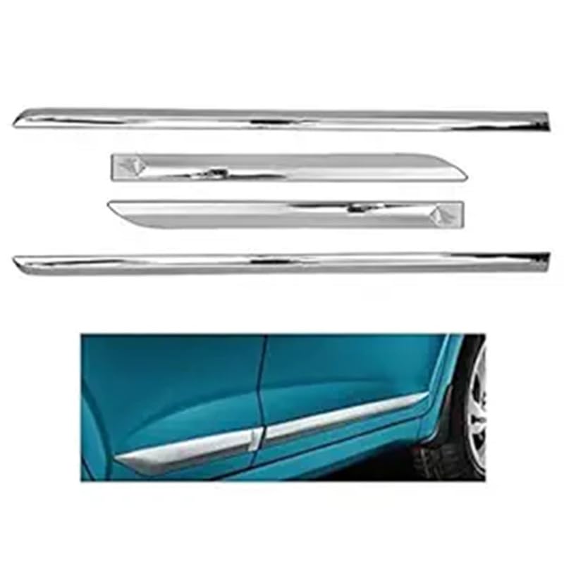 Image of Car Side Beading | Side Cladding | Door Garnish | Door Protector Chrome | Bumper Protector | Car Door Cladding Side Beading for Maruti Suzuki Brezza Manual (2022-2026)