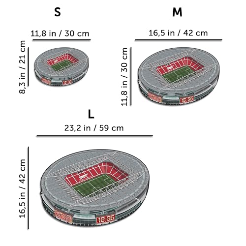 Iconic Puzzles, Arsenal Emirates Stadium, Officially Licensed Wooden Puzzle, 100% Sustainable - Image 3