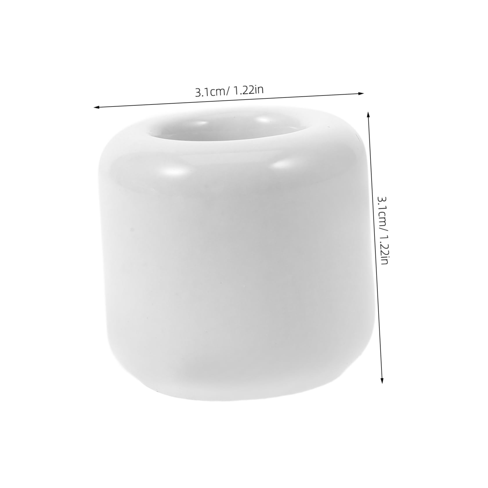 PRETYZOOM Portacandele Decorativo Da Tavolo 3 Set Mini Portacandele in Ceramica Per Campanelli E Candele Per Matrimonio 5 Pezzi * 3