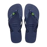Havaianas Top Brasil Unisex FlipFlop Navy Blue 45 EU