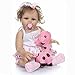HGFQ Poupe de Renaissance en Silicone Souple Tout Le Corps, Princesse Boucle raliste de 48 cm, poupe Fille Faite la Main, Jouet pour Enfants, Cadeau d'anniversaire