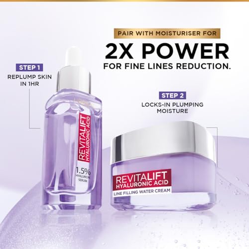 L'Oreal Paris Revitalift Serum, Hydrating and Plumping, With 1.5% Hyaluronic Acid, 15ml - Image 7