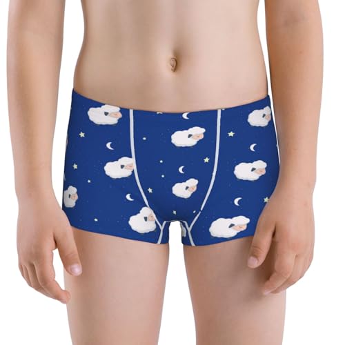 Boys' Cotton Boxer Brief Soft Underwear-Moon Lamb