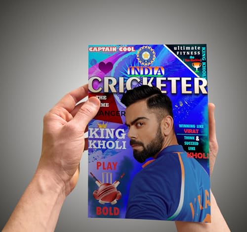 Image of Paper Virat Kohli Poster Set Of 8 12X8 Inch - Cricketers Posters - Rcb Posters For Wall - Motivation Posters - Team India Cricket Posters For Fans - Virat Kohli Cricket Posters For Wall Bedroom