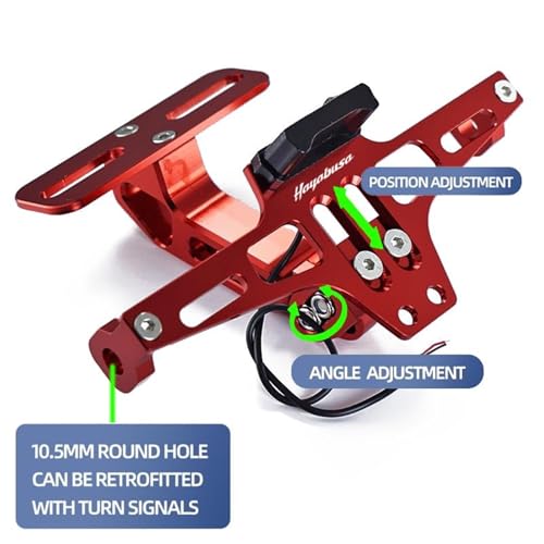 Support de plaque moto réglable pour éliminer la bavette Hayabusa - 5