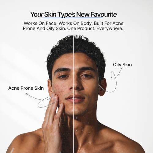 Image of Mannlich Anti-Acne Soap | Controls Excess Sebum | Handmade Body & Face Soap for Acne-Prone and Oily Skin | 2% Salicylic Acid, 2% Niacinamide & 2% Tea Tree Oil | Brightens Skin, Fades Dark Spots | Prevents Body Acne | pH Balanced, SLS Free, Dermatologically Tested | 75 g (Pack of 6)