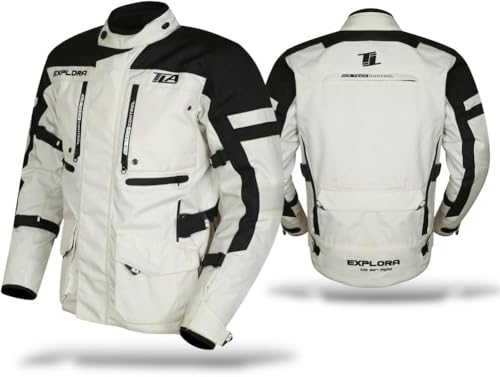 TLA EXPLORA LIGHT Giacca moto con protezioni omologata CE classe A, fodera impermeabile rimovibile, taglie sino 7XL uomo, donna, Giubbotto moto Enduro mezza stagione, estiva