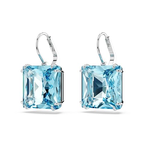 Image of Swarovski Millenia Crystal Jewelry Earring Collection, Blue Crystals, Pink Crystals, Yellow Crystals, Clear Crystals, Rhodium Finish