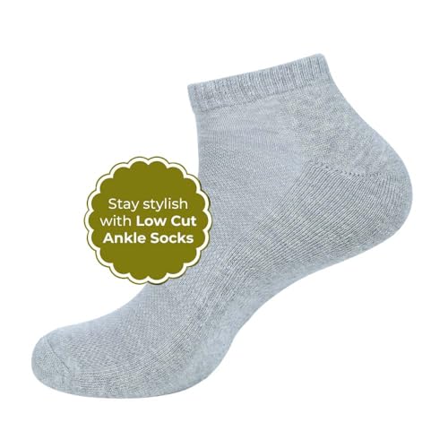 Image of Ankle Socks for Men|Sneaker Socks Breathable Socks for Loafers|Athletic Running Socks Gym Everyday Sock|6 Pairs