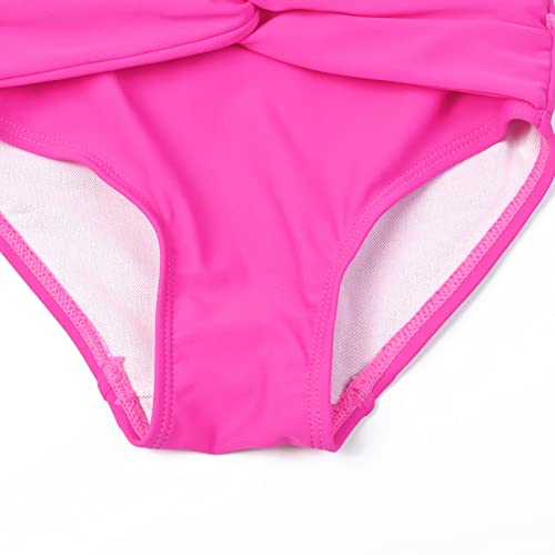 Mirawise Girls Swimsuits Two Piece Tankini Bikini Size 8 9 7/8 Kids Rose Bathing Suits 7-8 #TOP5