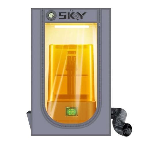 Resin 3D Printer Enclosure Cover Tent with Ventilation, LED Light, Thermo-Hygrometer, Odor Elimination 24 x 18 x 18 inch
