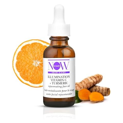 NOW Beauty Illumination Vitamin C Plus Turmeric Rejuvenating Face Oil - Brightening Face Serum - Reduce Puffiness - Boosts Collagen -Vegan -Sulfate Free -Travel Size - For Men & Women - 1 oz Cover