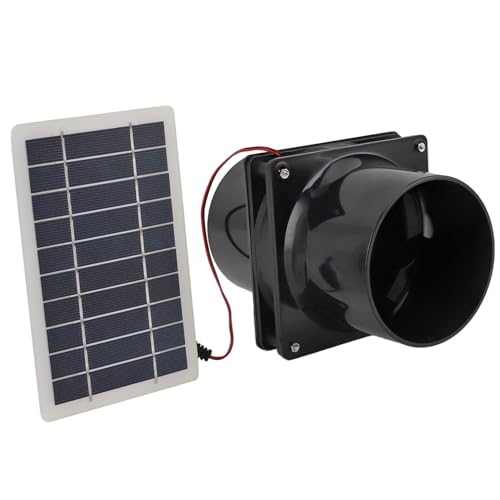 Ventilateur d'extraction solaire 10W à double bride pour aération de serre et grenier