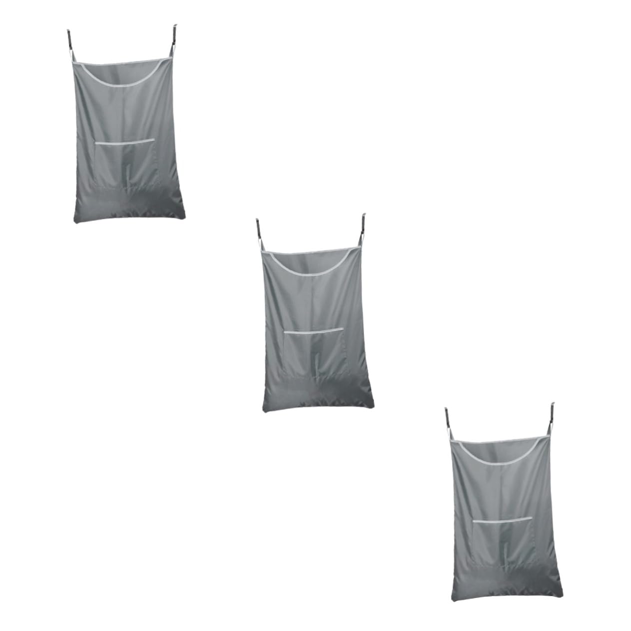 PRETYZOOM 3st Aufbewahrungstasche Für Wäsche Kleidersack Zum Aufhängen Einfacher Wäschesack Aufbewahrungstasche Für Kleidung Kinderzimmer Körbe Hängekorb Für Schmutzige Kleidung Grey