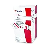 Safetec Lip Balm Pomegranate Flavored - 144 Packets/Box (0.5 Gram Each)...