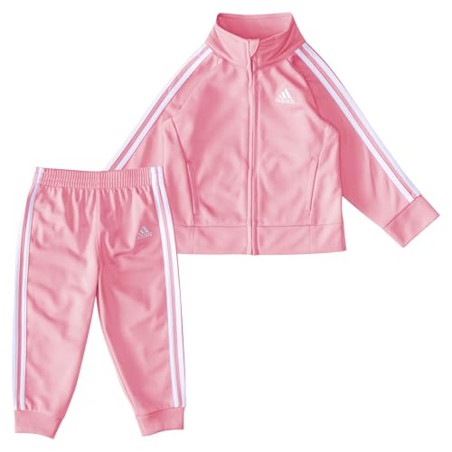 adidas girls 2-piece Classic Tricot Track Suit With Jacket & Pants