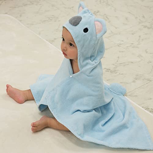 DEIGO フードバスタオル コアラブルー 出産祝い 82×60cm ブルー #5906