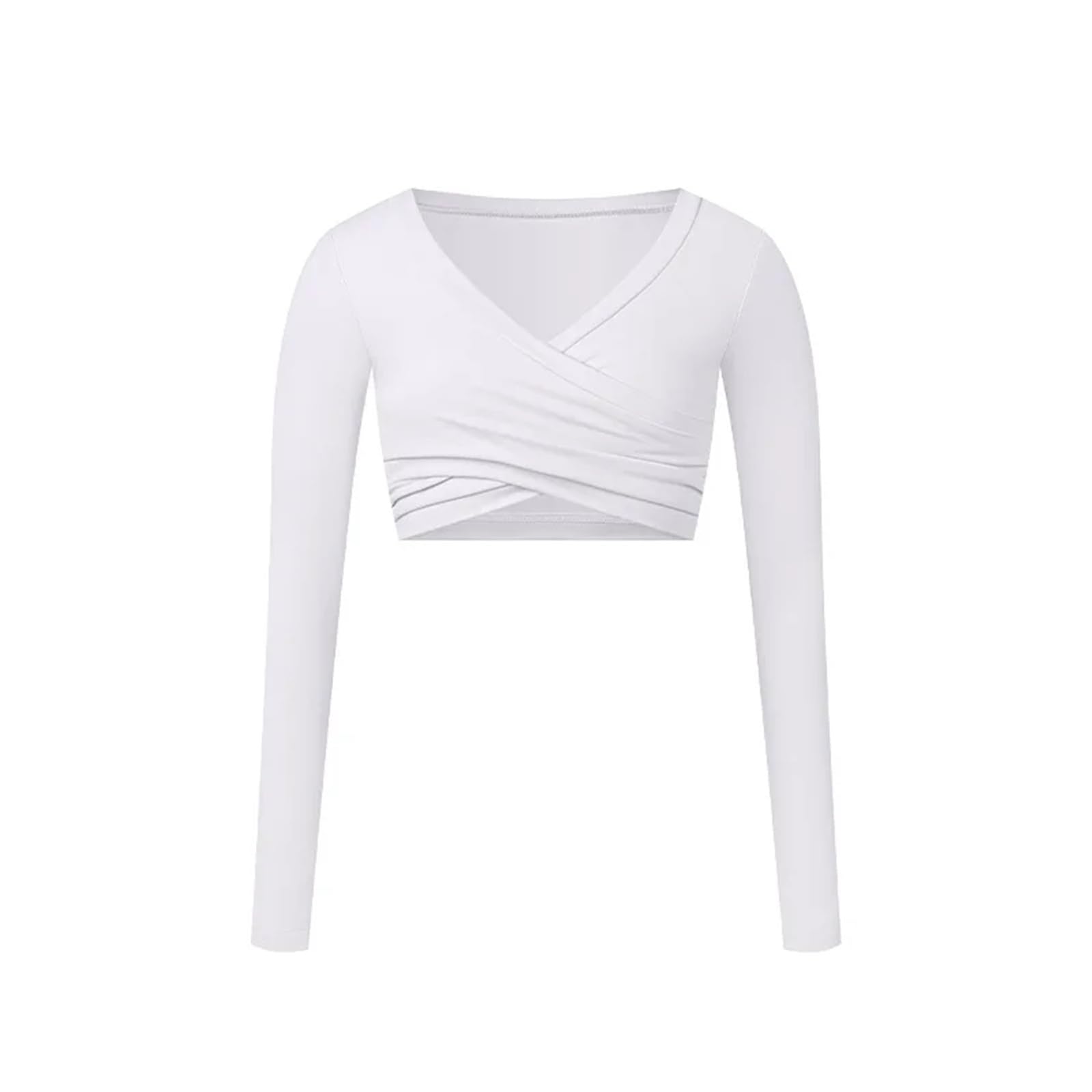 Reggiseno Sportivo da Donna Maglietta Sportiva a Maniche Lunghe da Donna, Top Corto Palestra, Magliette Allenamento Femminili, Abbigliamento Yoga ad Asciugatura Rapida