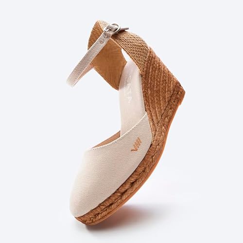 Image of VISCATA Satuna Women's Sandals Espadrille Canvas Buckle Wedges