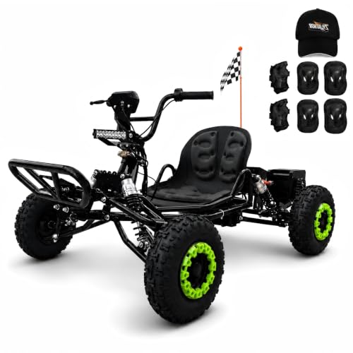 Zyliathor Electric Go Kart Adults/Kids - 48V 2000W Motor 12-31MPH,