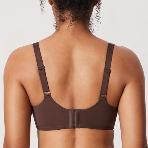 DELIMIRA Women's Confishape Full Coverage Bra Plus Size Supportive Underwire Unlined Comfortable Bras - Image 3