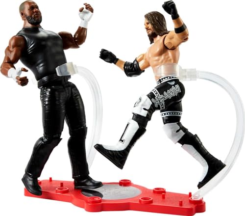 WWE HDM18 Lot de 2 Figurines Jeff Hardy vs AJ Styles Championship Showdown, Environ 15 cm, Friday Night Smackdown Battle Pack, Jouets pour Enfants à partir de...
