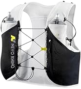 N NEVO RHINO 5L Running Vest for Men & Women - Hydration Vest with Dual 500ml Soft Flasks,Adjusta...