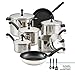 Farberware Classic Stainless Steel Cookware Pots and Pans Set, 15-Piece,50049,Silver