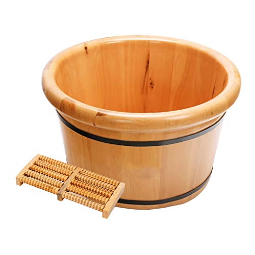Spa de pies de madera con masaje y tapa 25 cm miniatura 3