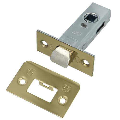 Manillas Puertas Interior Doradas con Pestillo Marca Amig