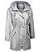 Zcfire Waterproof Jackets For Women With Hood Outdoor Rain Coat Windbreaker Lightweight Gray S