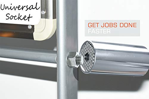 Universal Socket, Self-Adjusting Socket Fits Standard 3/8'' - 1-1/16'' Metric 9Mm-27Mm, Adapter Socket For Wrench Ratchet & Power Drill, Tools Gifts For Men Him Husband Dad Father Diy Handyman Women #TOP6