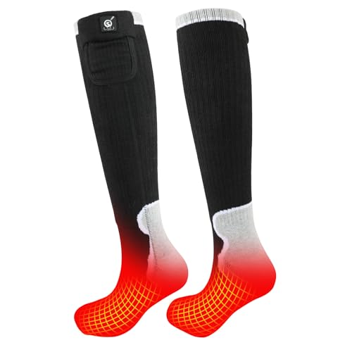 Unisex Winter Heated Socks - Indoor/Outdoor, Rechargeable Design, Multiple Heating, X-Large