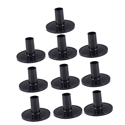 CORHAD ドラムシンバルスタンドスリーブ 10個入り シンバルケース 丈夫なフェルトパッド ドラムキットアクセサリー用 ブラック