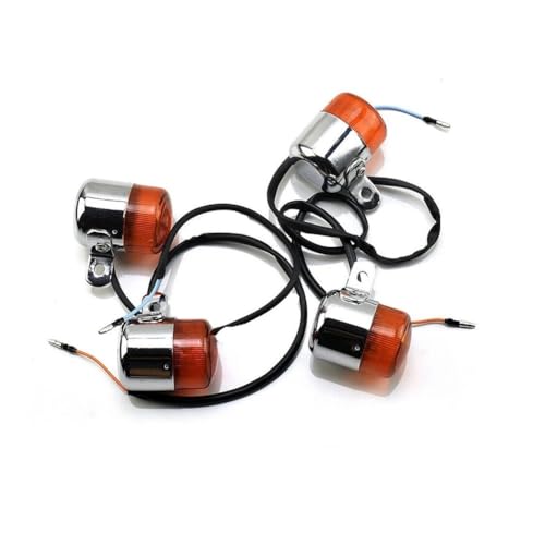 Clignotants pour Moto 12V 10W Lot de 2 Indicateurs Lumineux pour Modèles CHALY et DAX