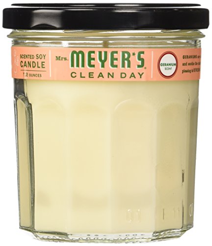 Mrs. Meyers Clean Day, Soy Candle, Geranium Scent, 7.2 oz
