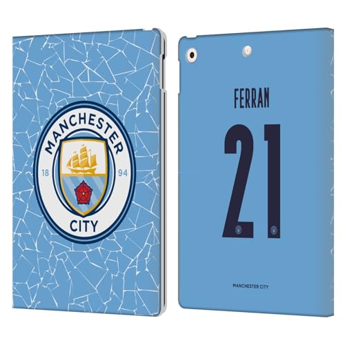 Étui Man City Ferran Torres en cuir pour iPad 10.2 housse portefeuille