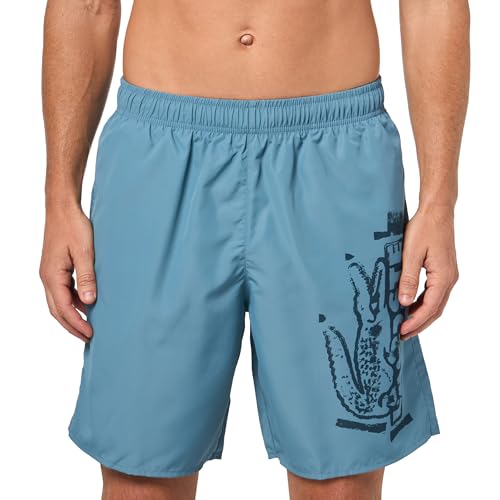 Lacoste Men's Stamp Print Swim Trunks