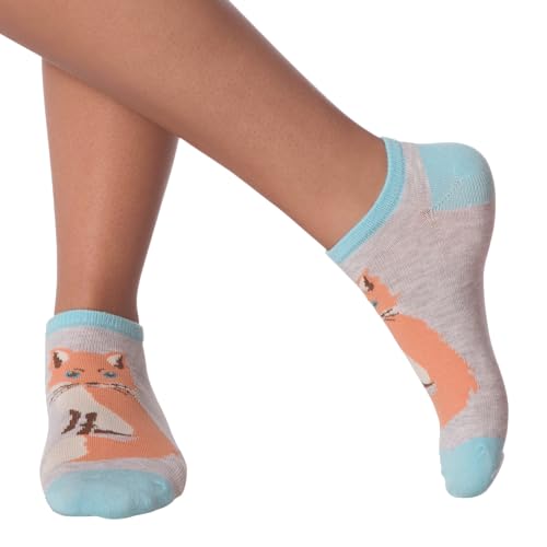 Image of K. Bell women's Fun Food & Drink Low Cut Socks - 6 Pairs - Cool & Cute Novelty Gifts