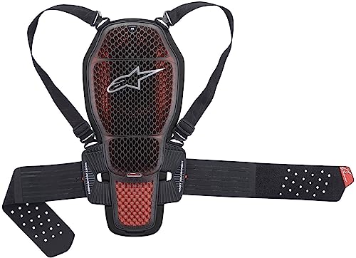 Alpinestars Nucleon KR-1 Cell Motorcycle Back Protector, Black/Red, X-Small