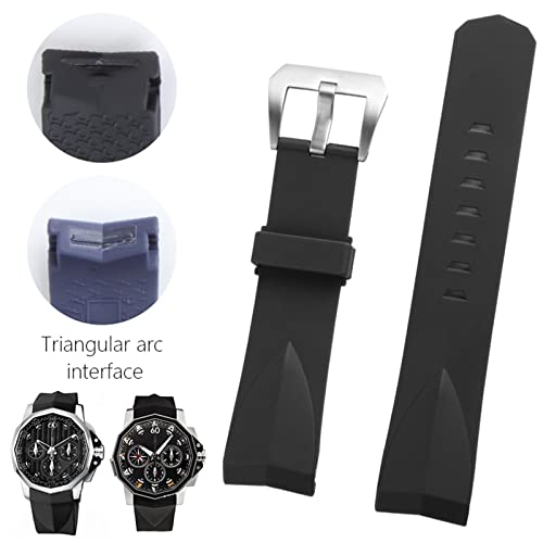 Bracelet montre silicone 22mm finition haut de gamme pour Corum - 3