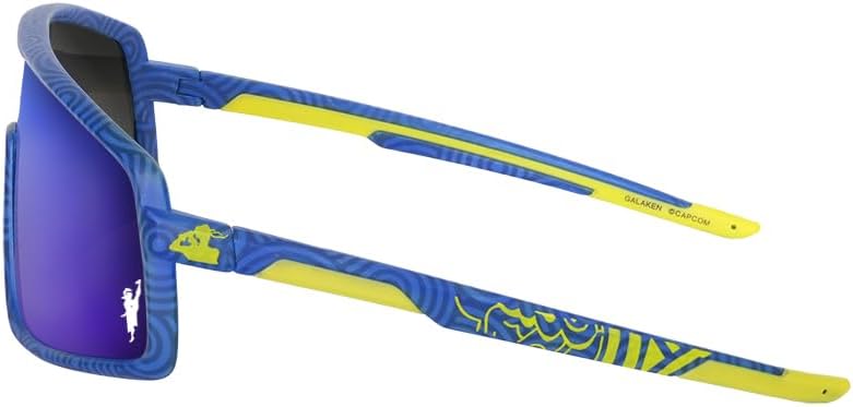 Galaken Chun-Li Street Fighter 6 Sunglasses Capcom Officially Licensed - Includes Glasses, Pouch, Display & Mirror