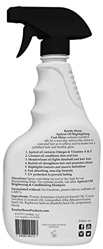 image for Knotty Horse Apricot Oil Highlighting Coat Shine | Made with Real Apri