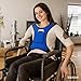 Wheelchair Seat Belt for Adults Chest Harness Safety Strap for Elderly & Disabled Torso Support with Adjustable Anti-Slip Restraint Vest Blue