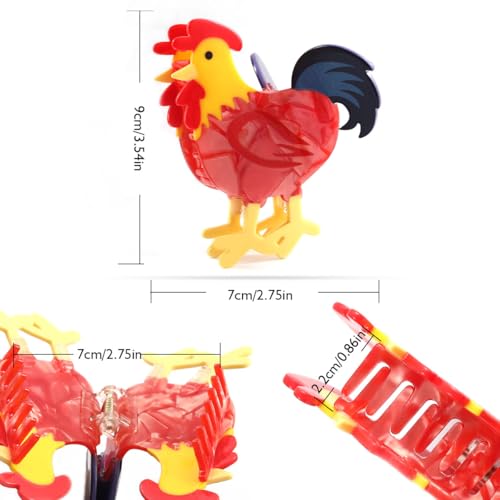Chicken Claw Clip,Chicken Shape Animal Hair Clip,Big Rooster Hair Clip Animal Shape Hair Clips for women ,Acetate Barrettes For Girls New Big Claw Barrettes